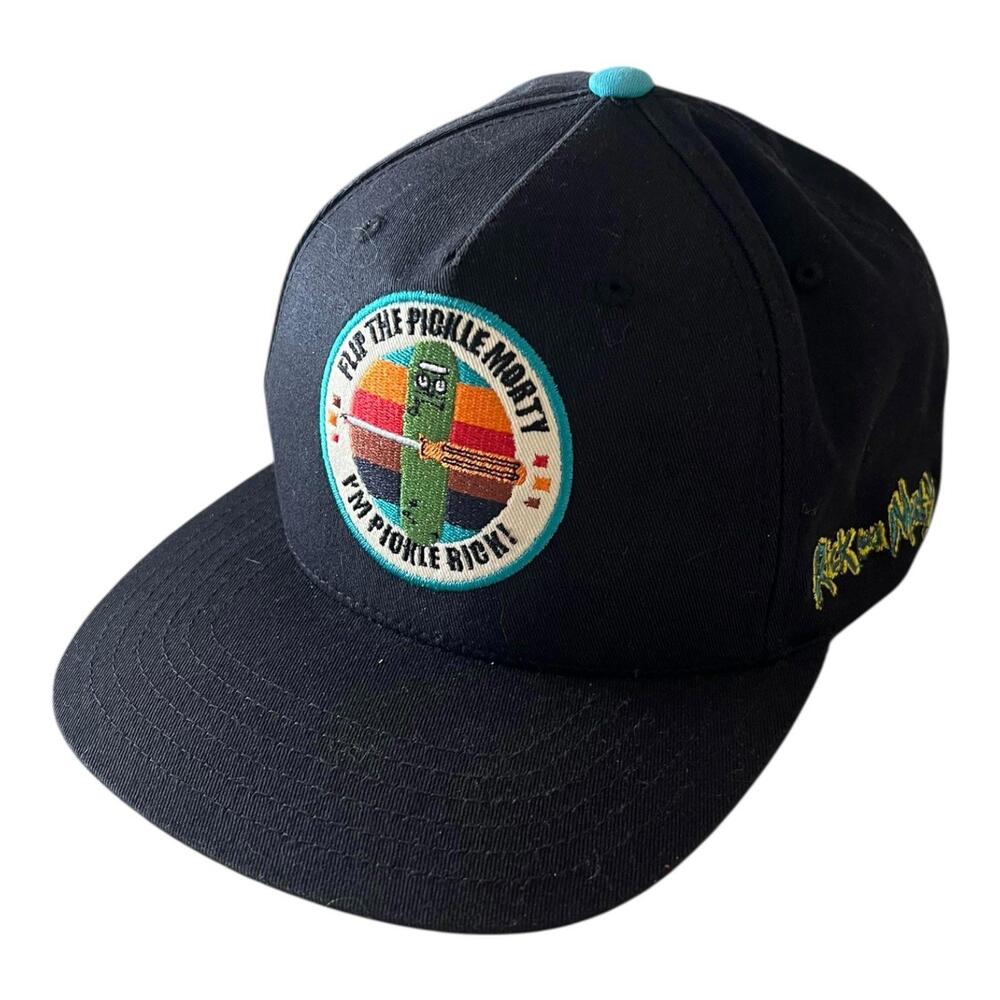 Flip The Pickle Morty Baseball Cap Hat Snap Back I'm Pickle Rick Adult Swim Rare